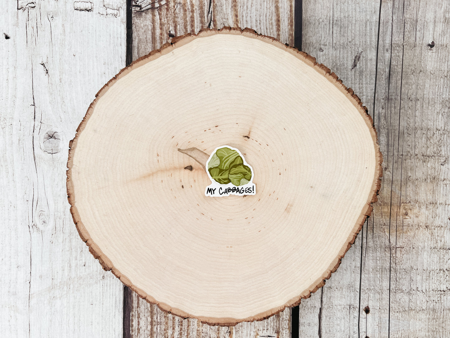 My Cabbages Matte Sticker