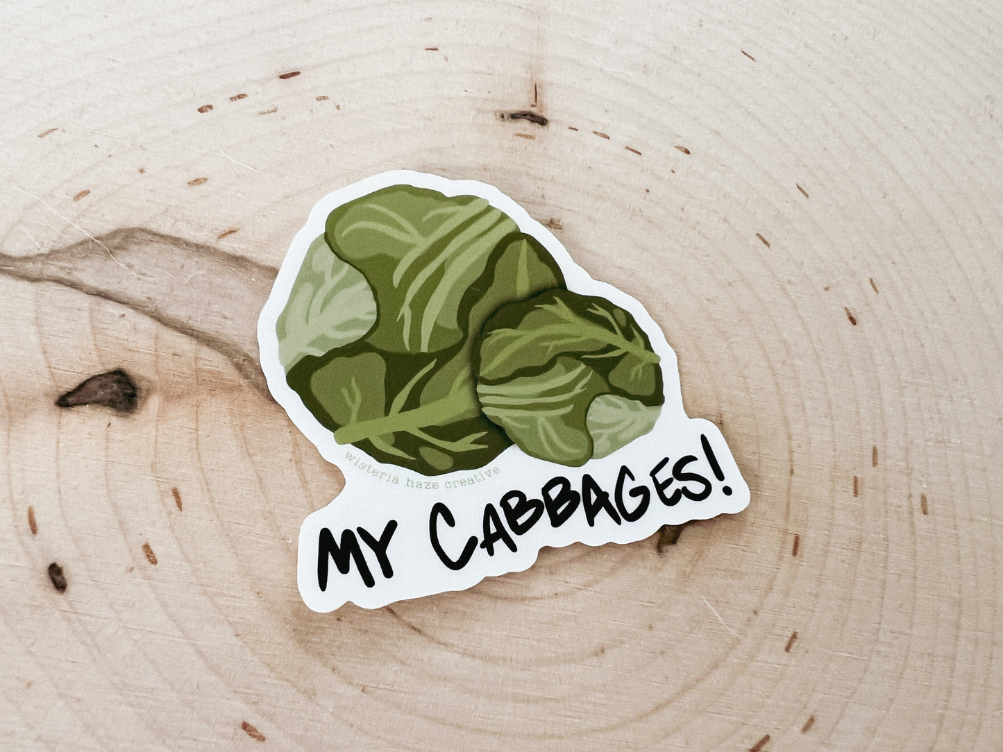 My Cabbages Matte Sticker