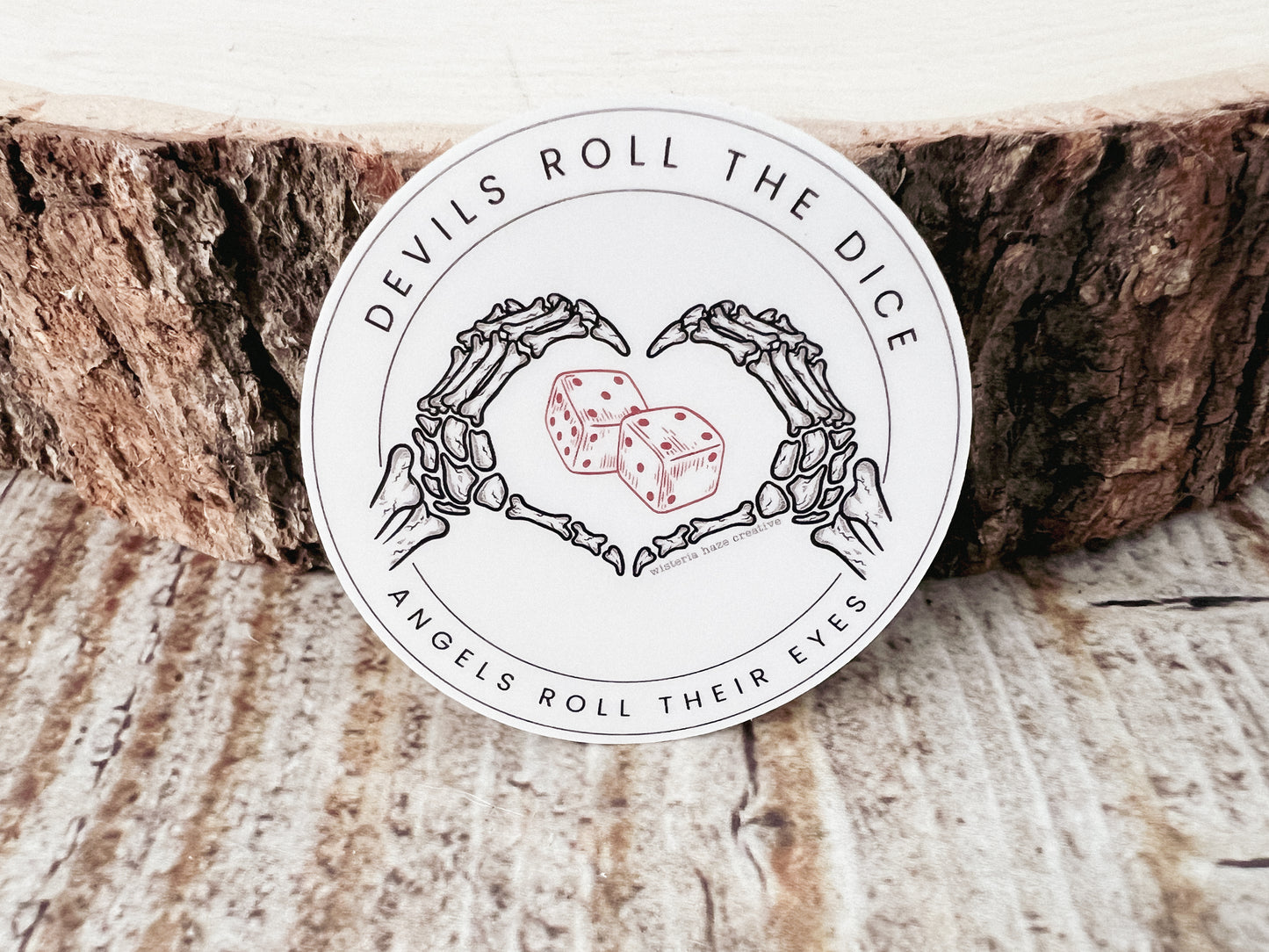 Devils Roll the Dice Matte Sticker