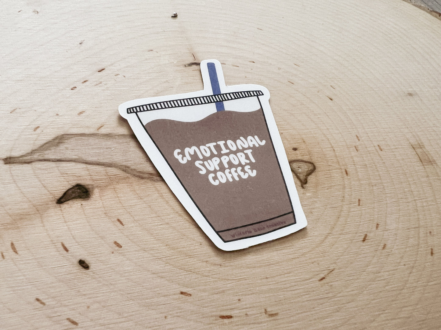 Emotional Support Coffee Sticker