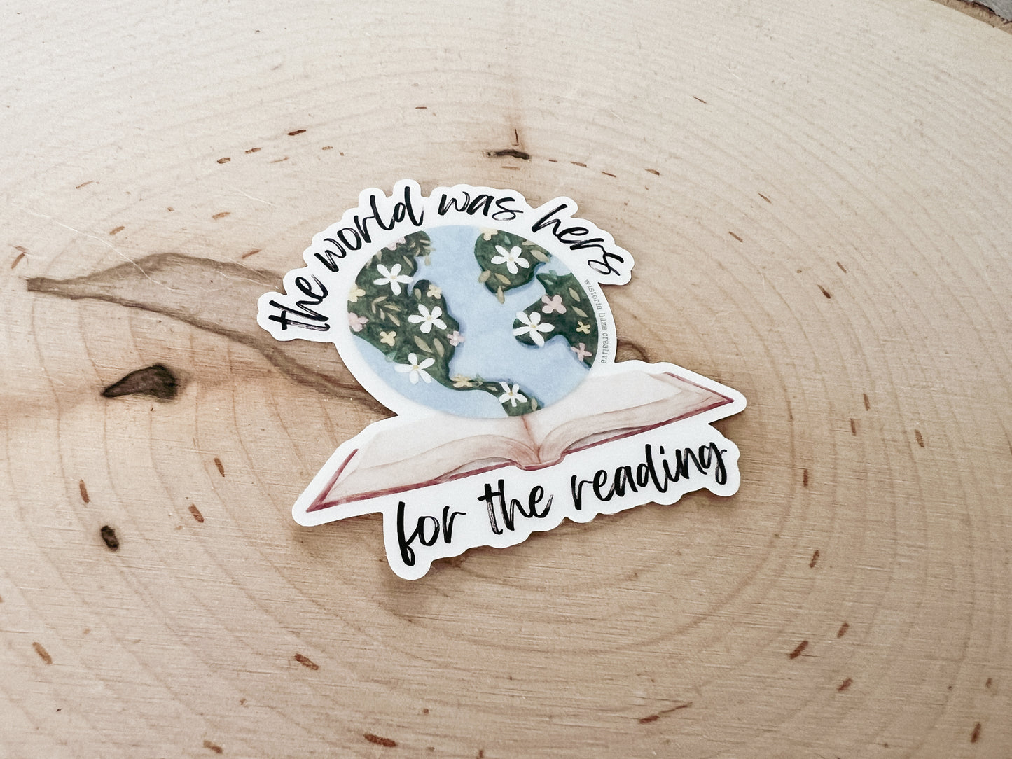 Hers for the Reading Matte Sticker
