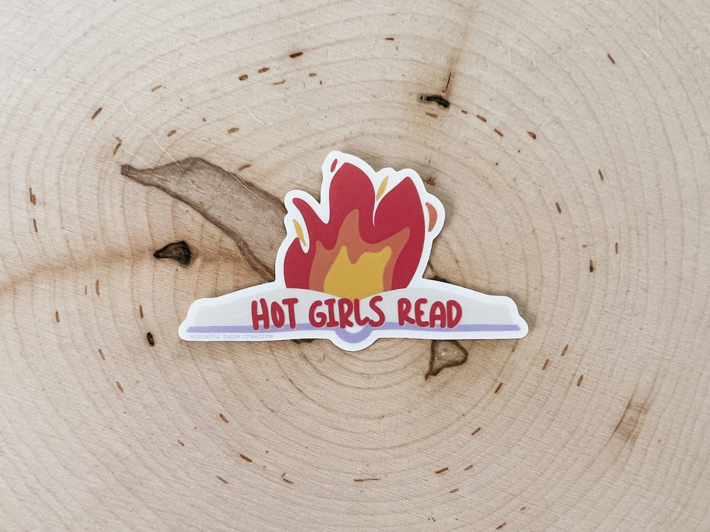 Hot Girls Read Matte Sticker