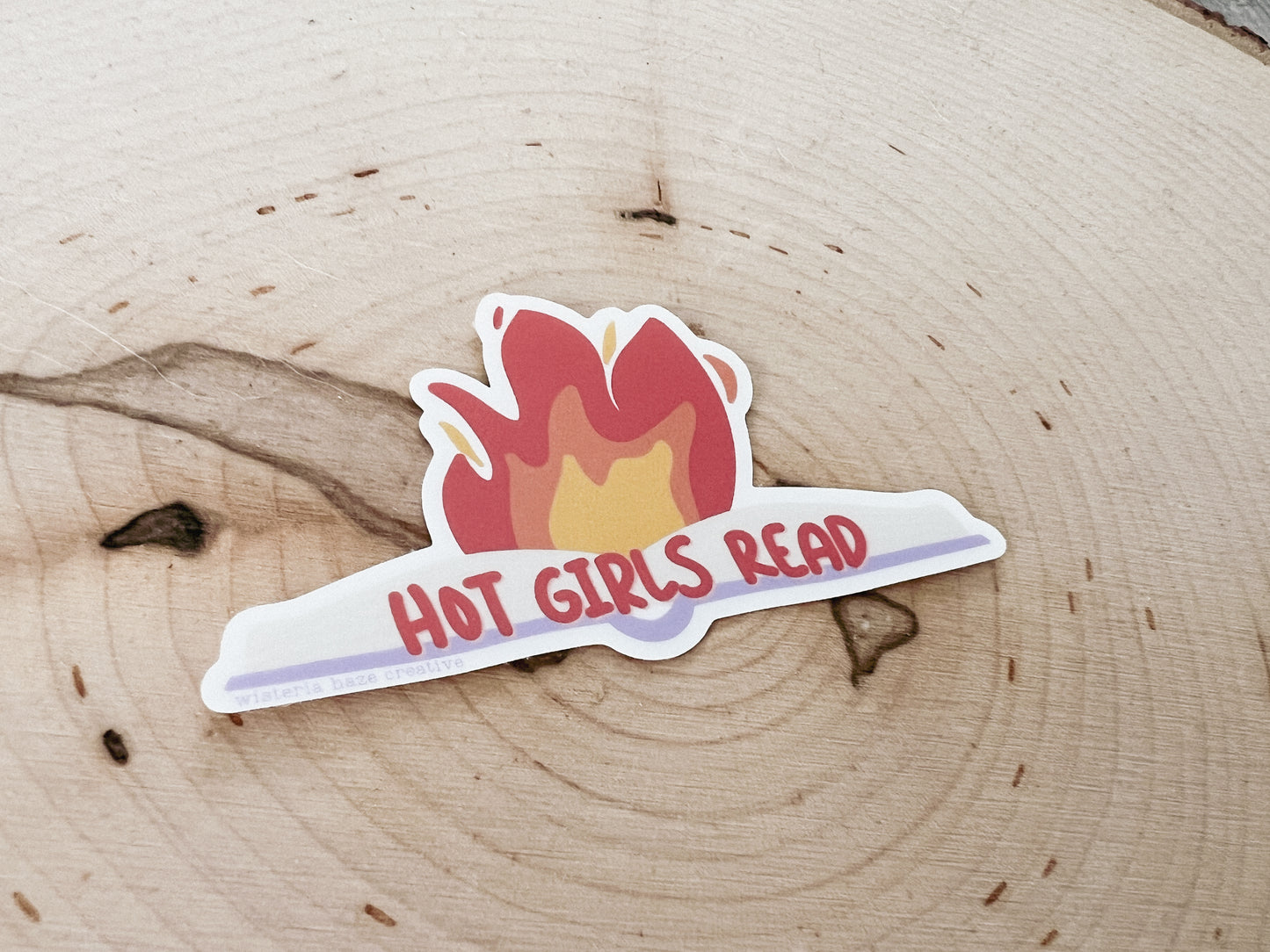 Hot Girls Read Matte Sticker