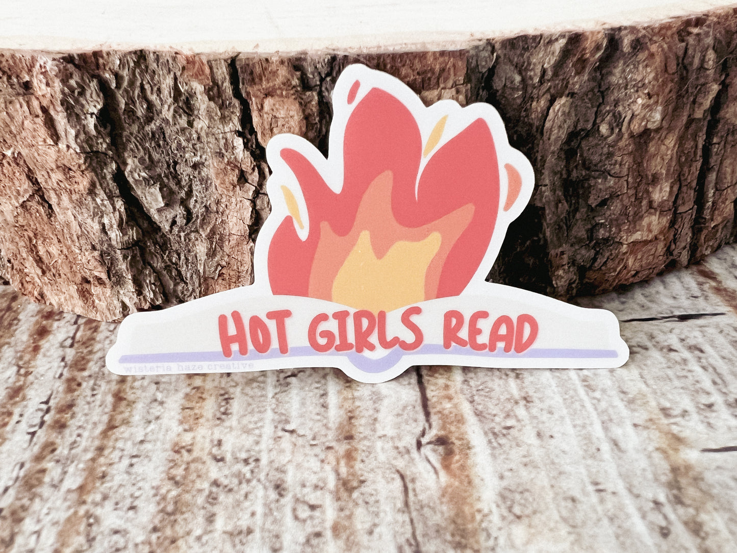 Hot Girls Read Matte Sticker
