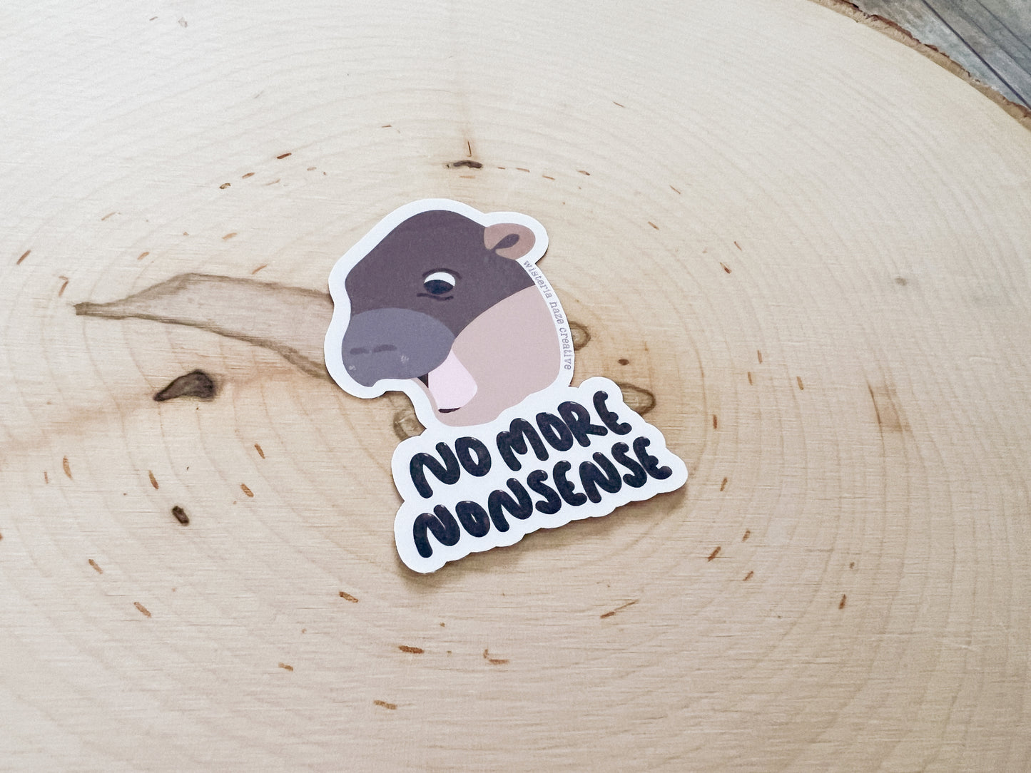 No More Nonsense Sticker