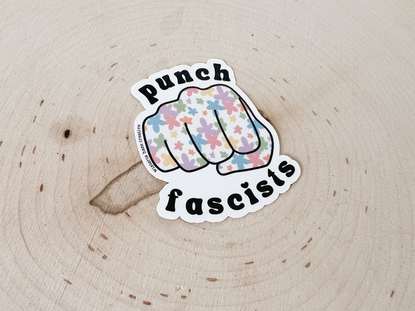 Punch Fascists Sticker