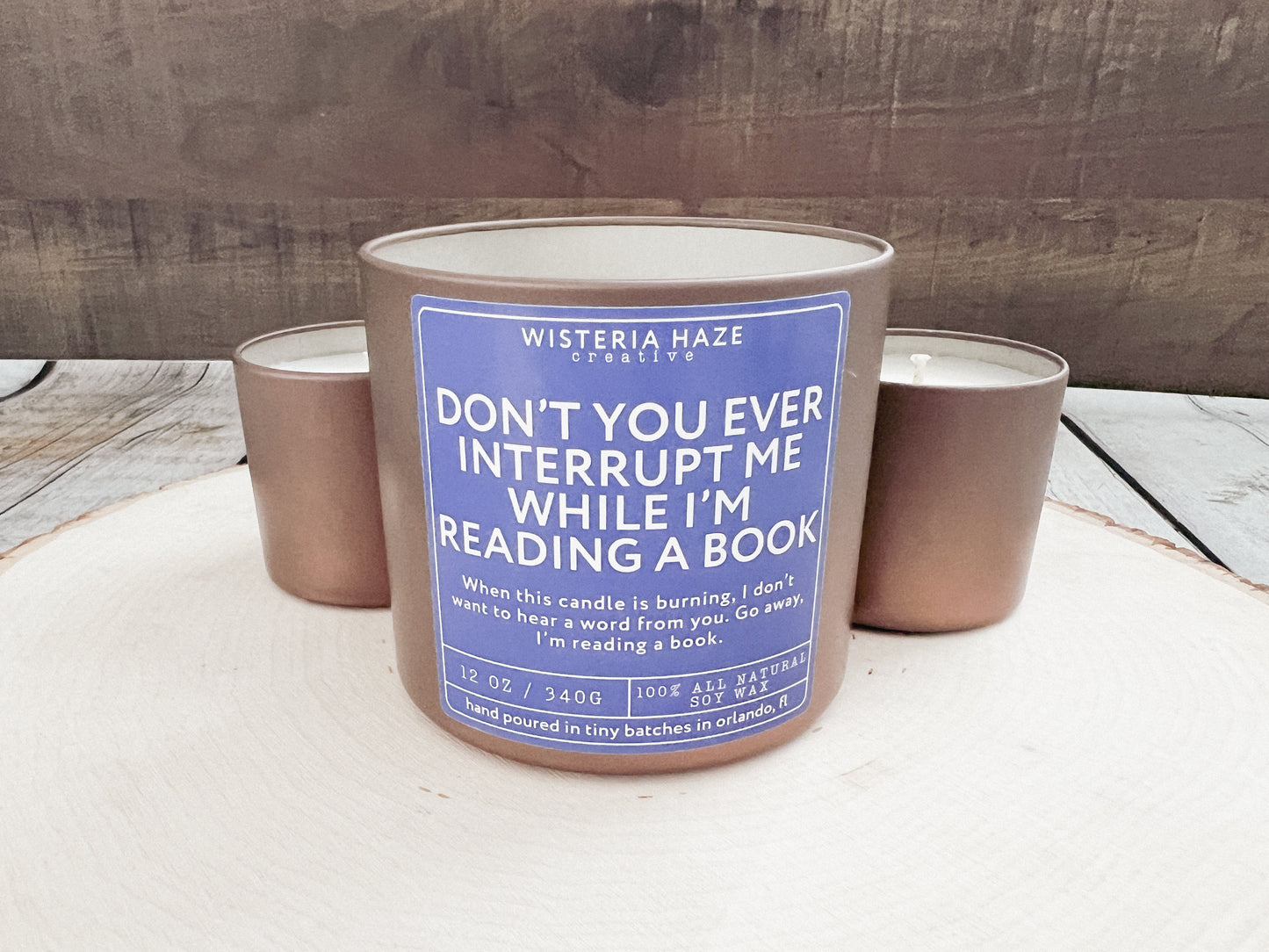 Don't You Ever Interrupt Me While I'm Reading a Book Candle