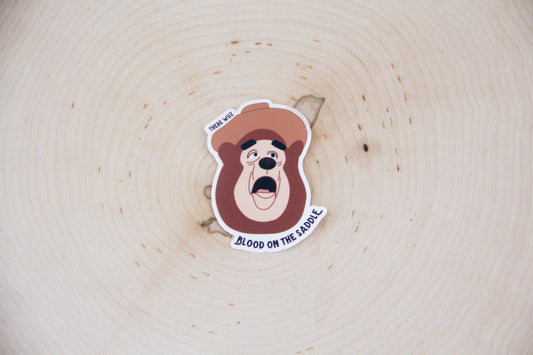 Blood on the Saddle Sticker