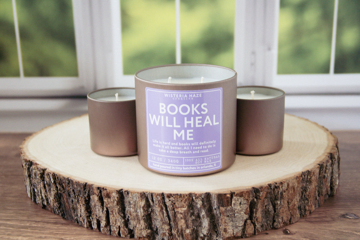 Books Will Heal Me Candle