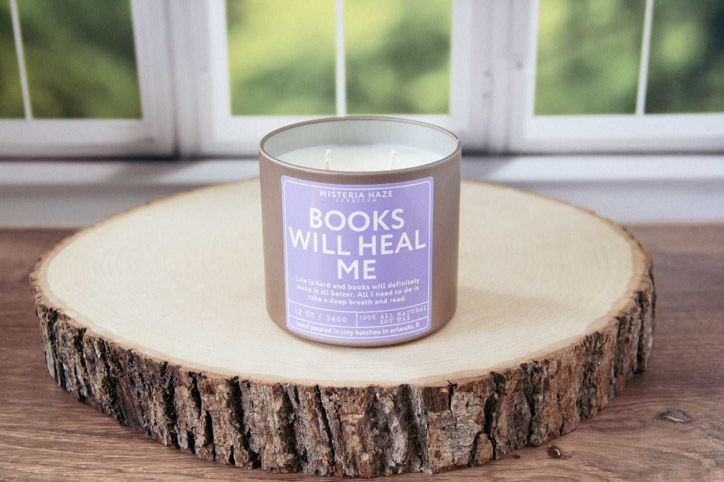 Books Will Heal Me Candle