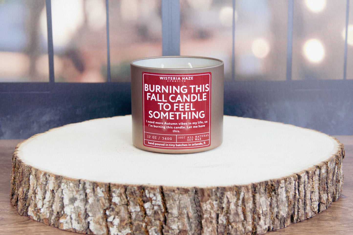 Burning This Fall Candle to Feel Something Candle