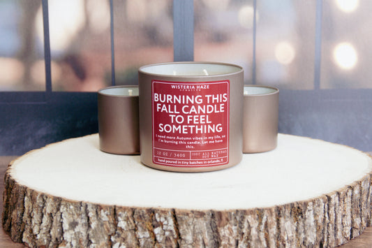Burning This Fall Candle to Feel Something Candle
