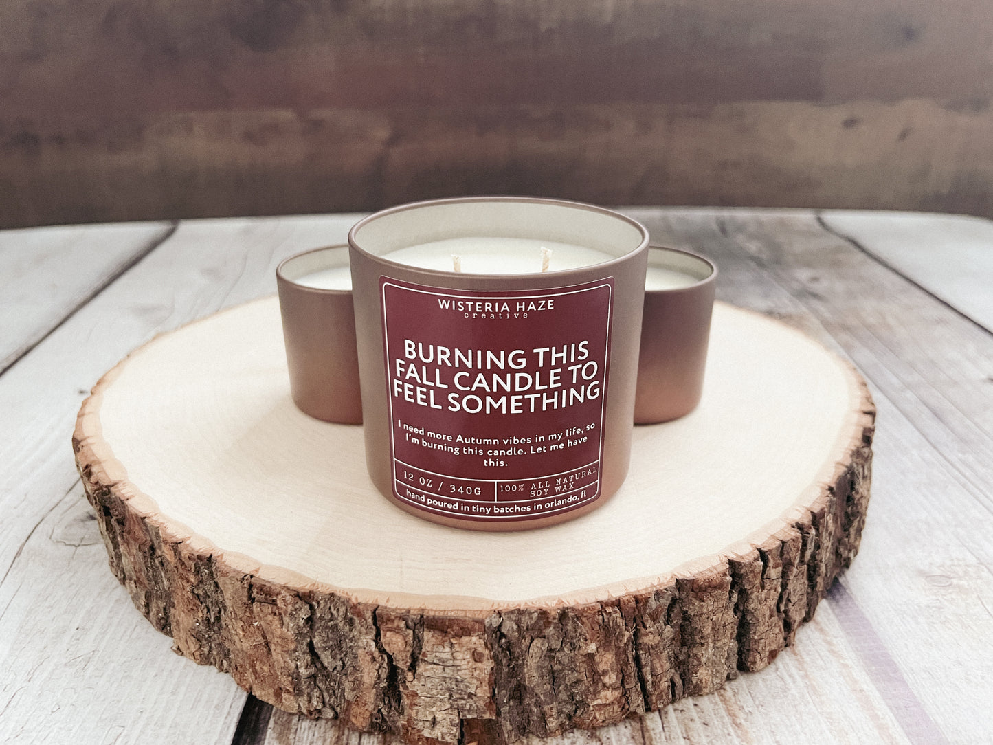 Burning This Fall Candle to Feel Something Candle