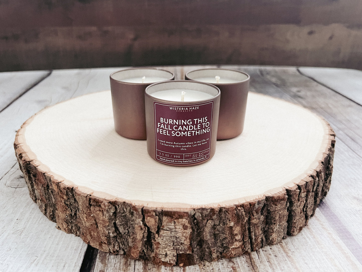 Burning This Fall Candle to Feel Something Candle