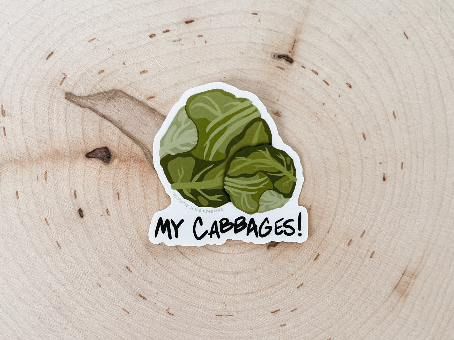 My Cabbages Matte Sticker