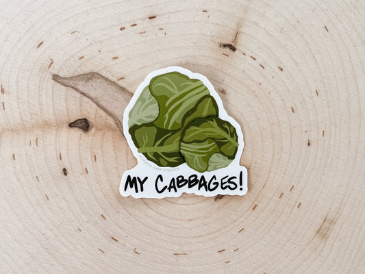 My Cabbages Matte Sticker