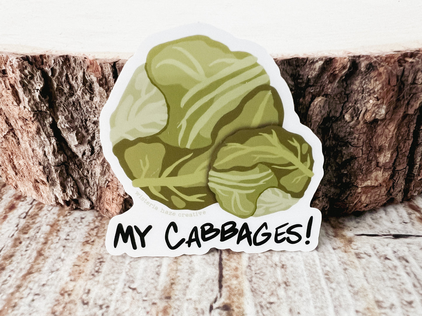 My Cabbages Matte Sticker