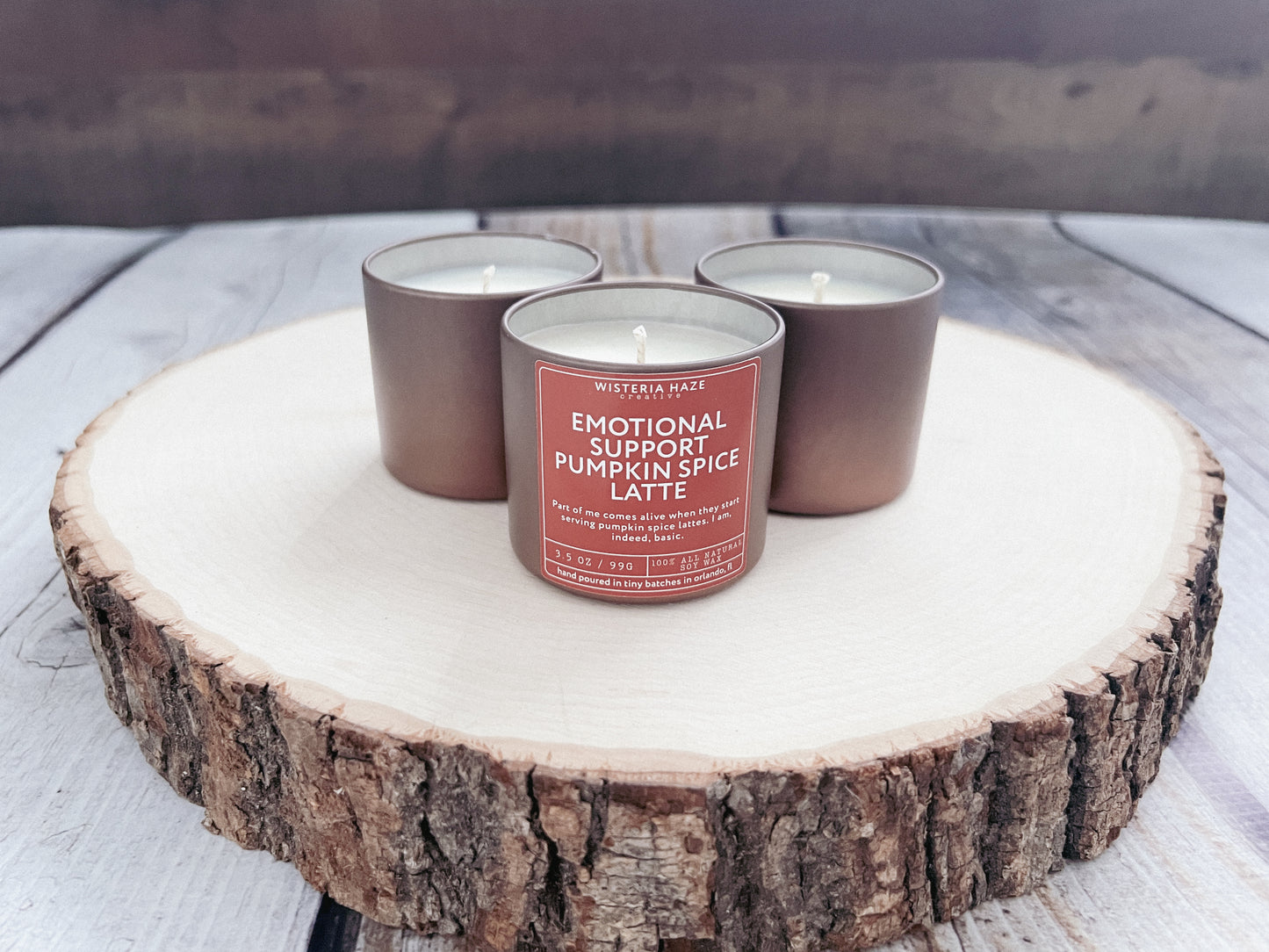 Emotional Support Pumpkin Spice Latte Candle
