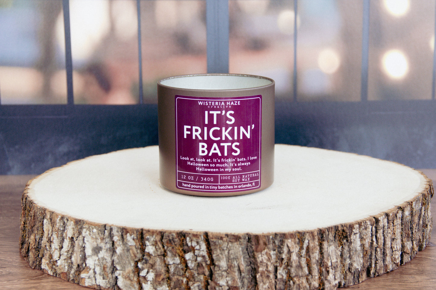 It's Frickin' Bats Candle