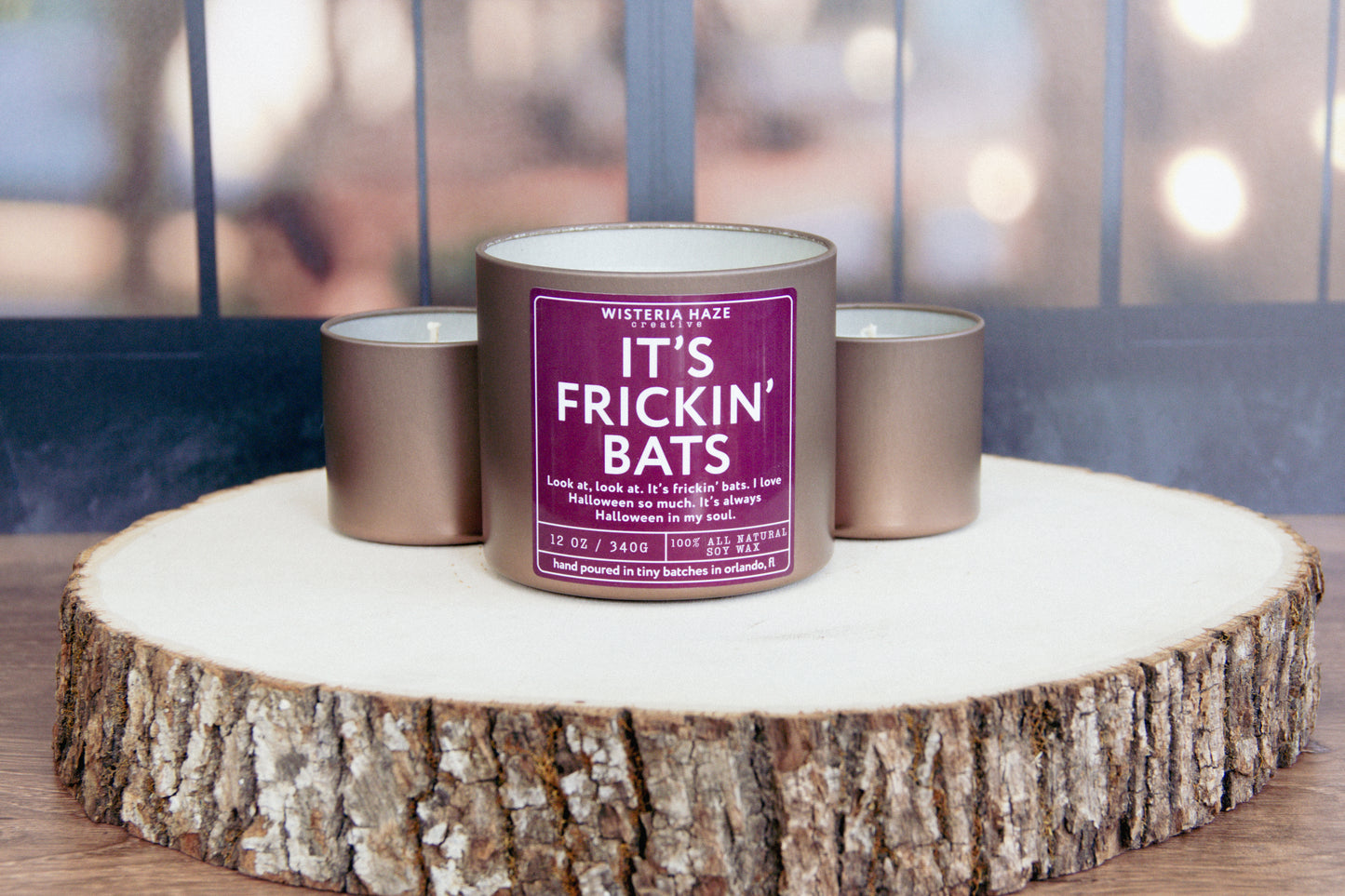 It's Frickin' Bats Candle
