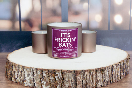 It's Frickin' Bats Candle