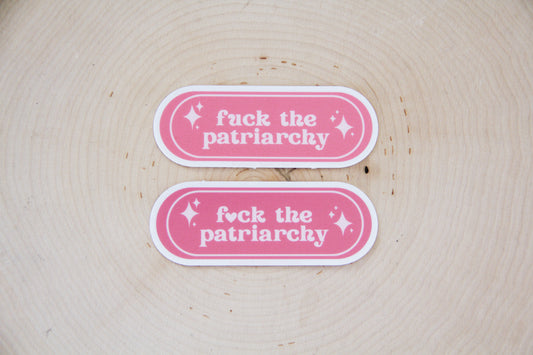 Fuck the Patriarchy Matte Sticker