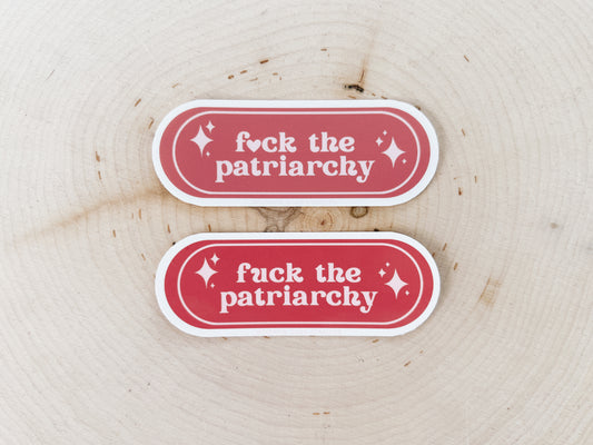 Fuck the Patriarchy Matte Sticker