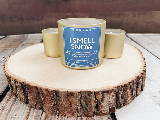 I Smell Snow Candle