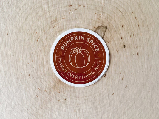 Pumpkin Spice Sticker