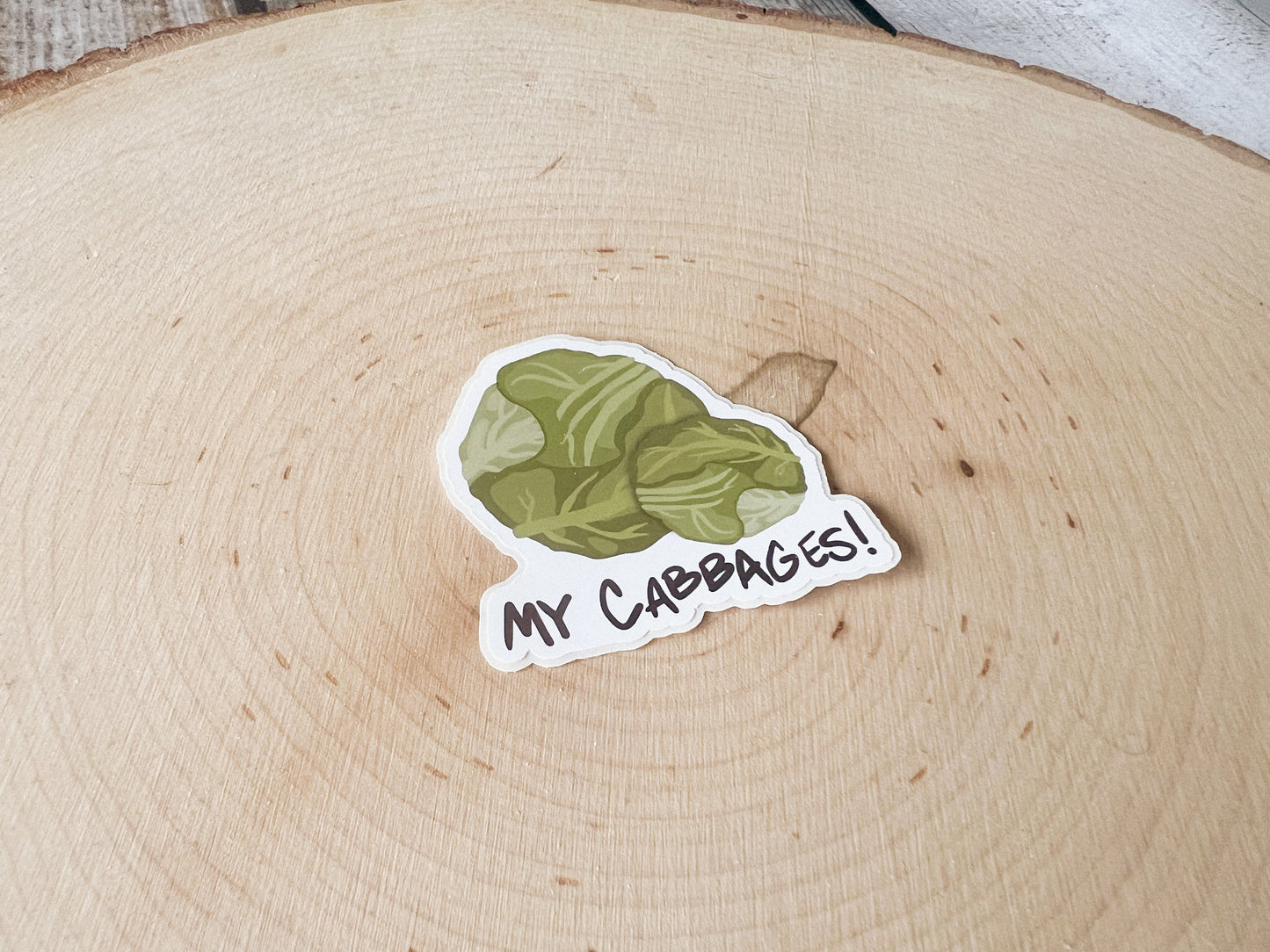 My Cabbages Sticker