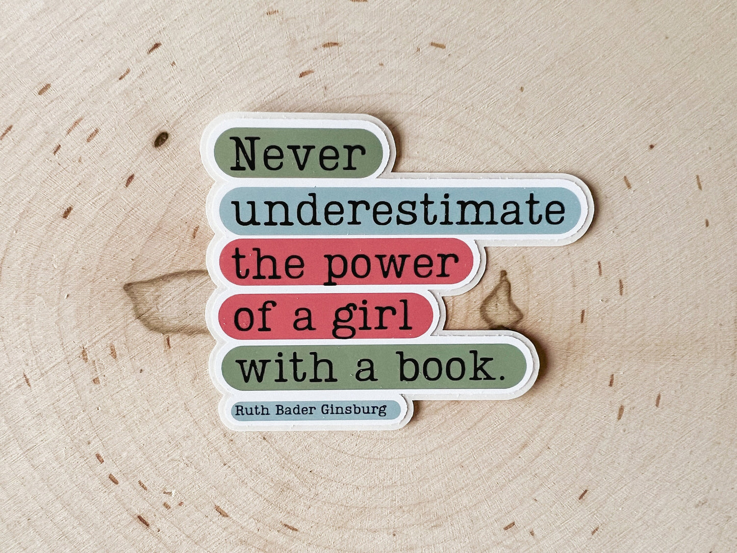 Power of Girl with a Book Sticker