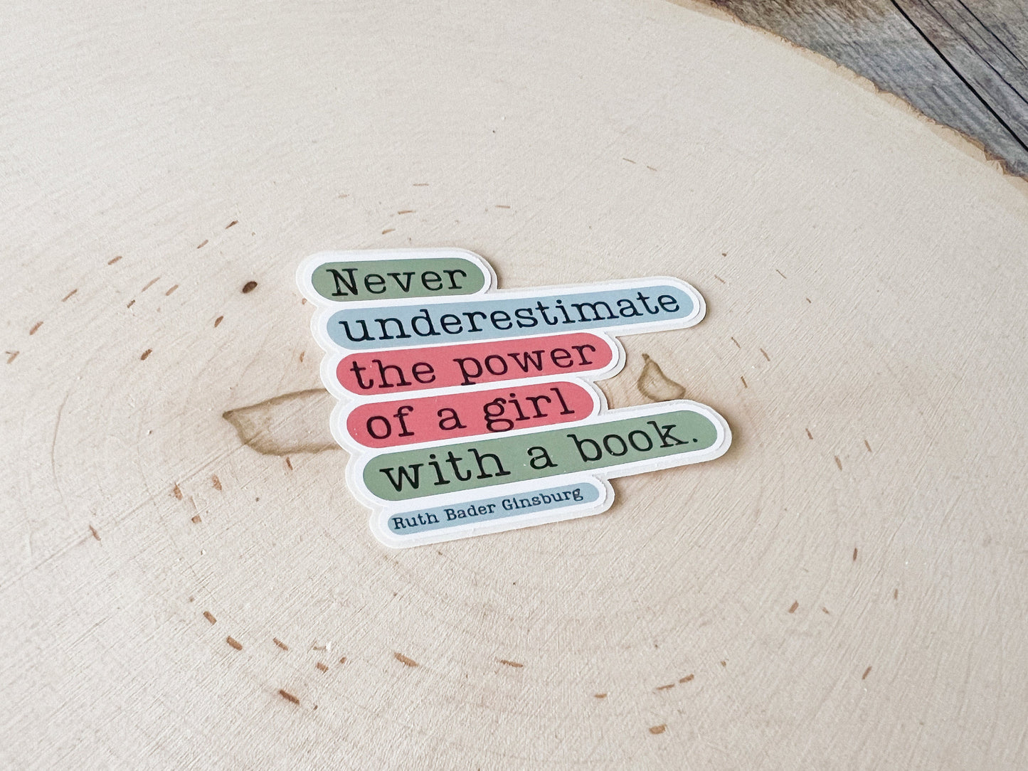 Power of Girl with a Book Sticker