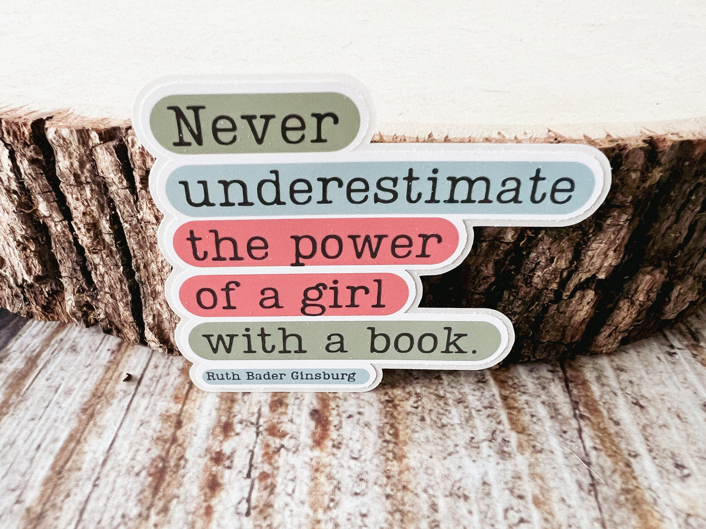 Power of Girl with a Book Sticker