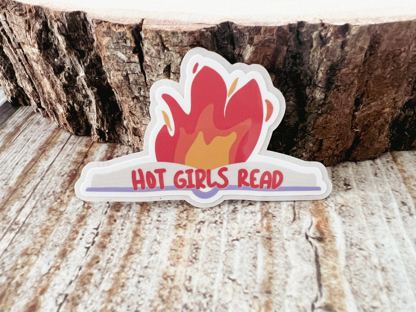 Hot Girls Read Sticker