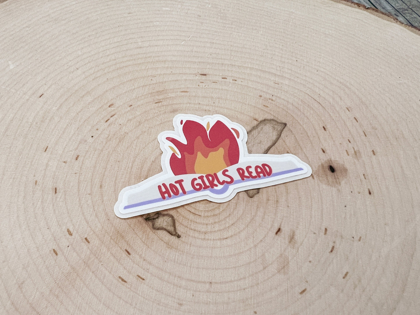 Hot Girls Read Sticker