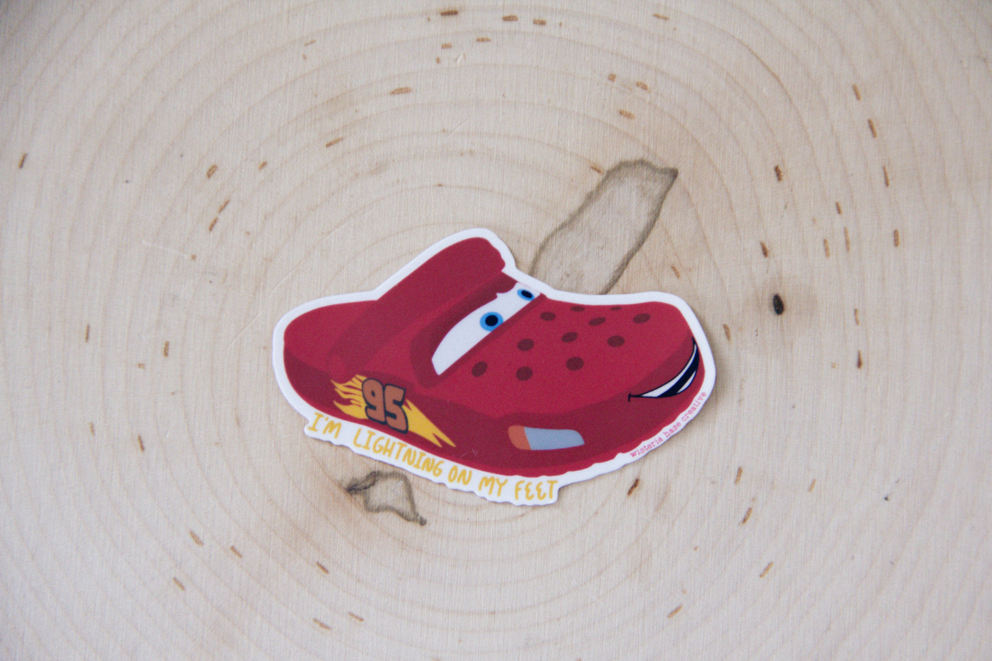 Lightning on My Feet Sticker