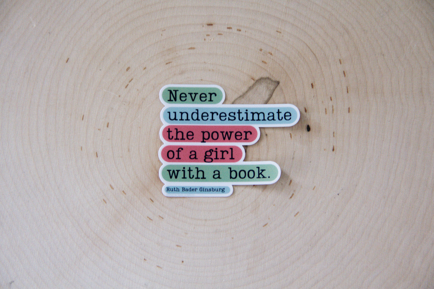 Power of Girl with a Book Sticker