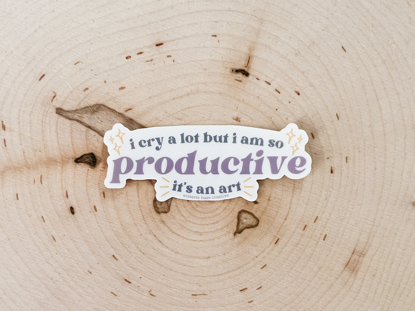 I Am So Productive Matte Sticker