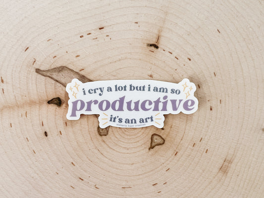 I Am So Productive Matte Sticker