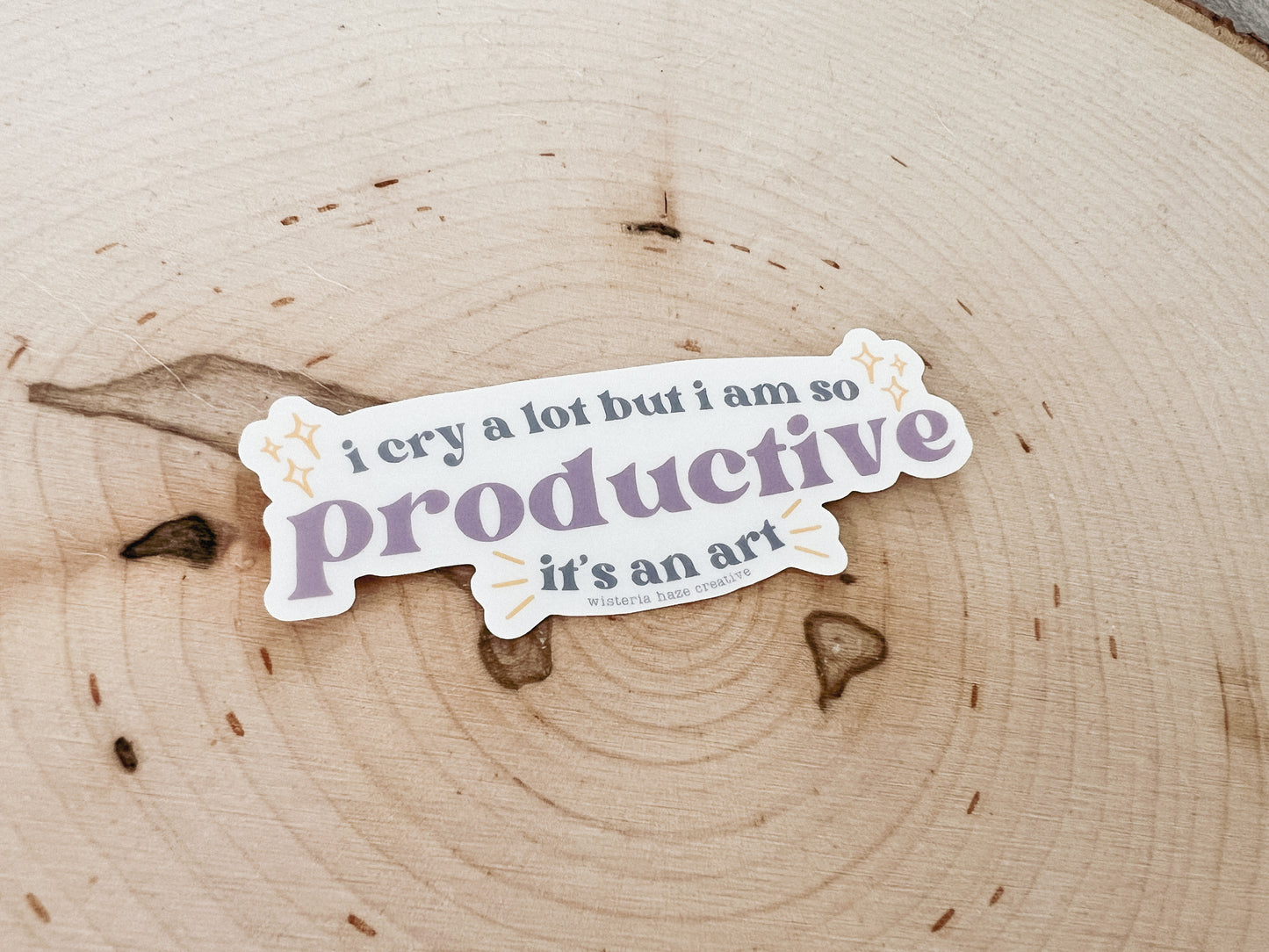 I Am So Productive Matte Sticker